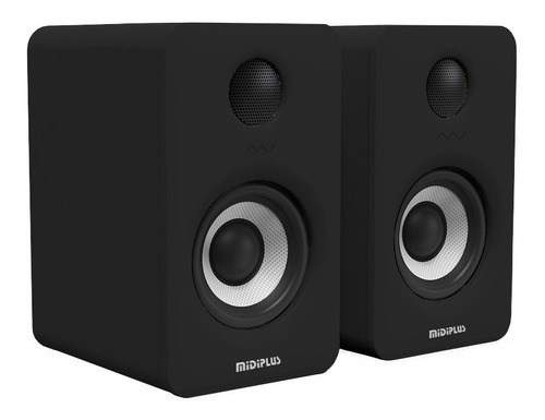 Monitores Estudio Activos Midiplus Mi5 Negro 70w Par