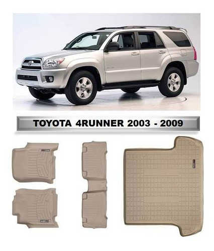 Weathertech Alfombra Bandeja Toyota 4runner 2003- 09 Beige