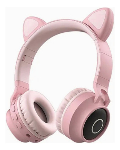 Auriculares Bluetooth Kitty Gato Rosa Modelo .