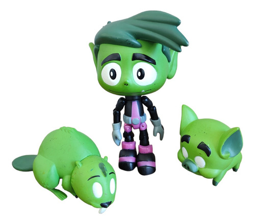 Teen Titans Go Dc Comics Chico Bestia Y Robin Imp. Jazzwares (Usado)