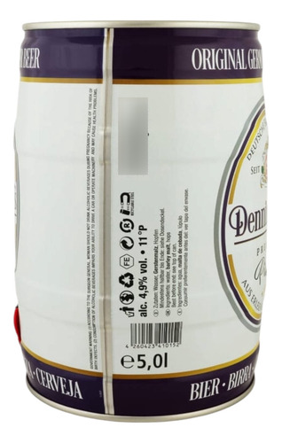 Barril De Cerveza 5 Litros Denninghoffs Con Canilla Alemania
