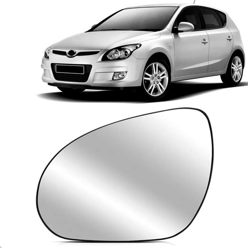 Lente Retrovisor Para Hyundai I30 2009 Até 2012