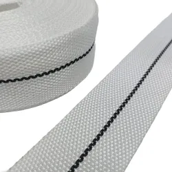 Comprar Fita P/ Amarração 1,6 Ton Branca Friso Preto 50mm 25 Mts no Mercado Livre