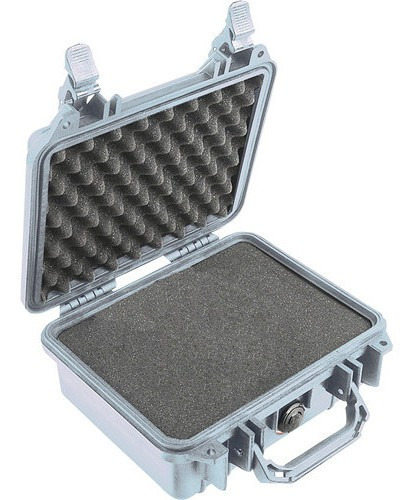 Pelican 1200 Case With Foam (silver)