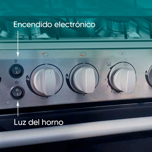Cocina Multigas Enxuta Luz En Horno 9504w 4 Hornallas Dimm