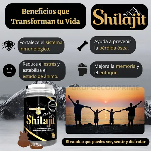 Shilajit En Gomas Original Puro