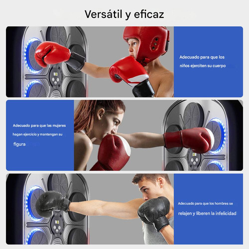 Máquina De Boxeo Musical Tablero Fit Con Guantes Profesional Innovo