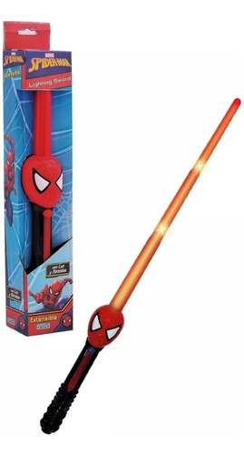 Espada Luminosa Lighting Sword Spiderman Sonido Ditoys 2517