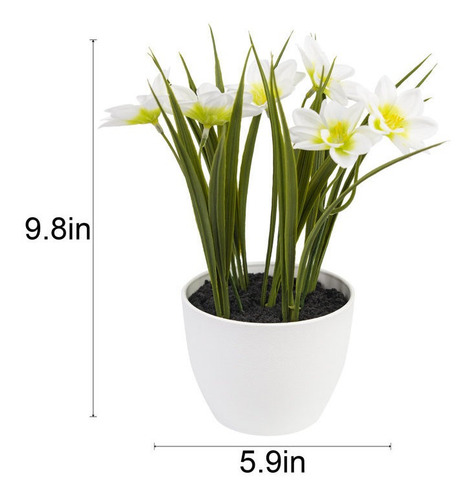 Juego De 3 Macetas Con Flores Surtidas Artificiales.
