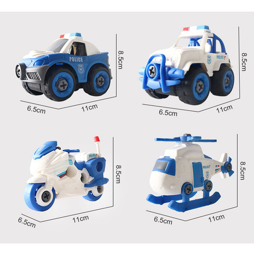 Juego De Policía Infantil 4 Piezas Desmontables