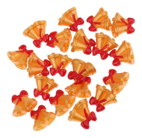 Bake 20 Piezas De En Miniatura, Amarillo, Rojo, Campanas