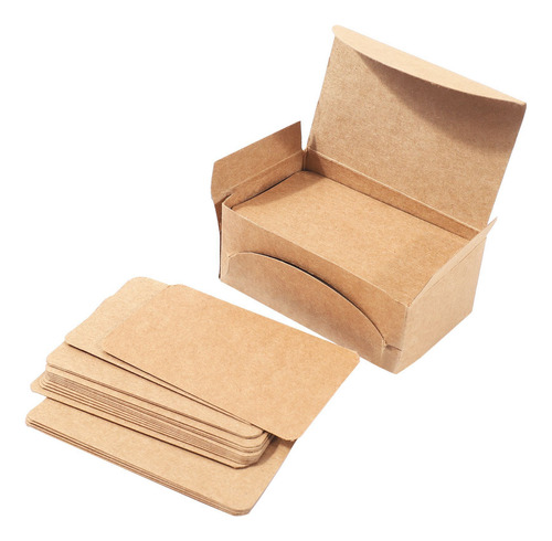 400 Tarjetas De Presentación De Papel Kraft En Blanco, Tarje