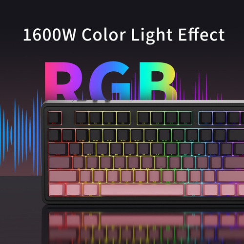 Teclado Mecânico De Três Modos Xing Ajazz Ak870 Plus Para