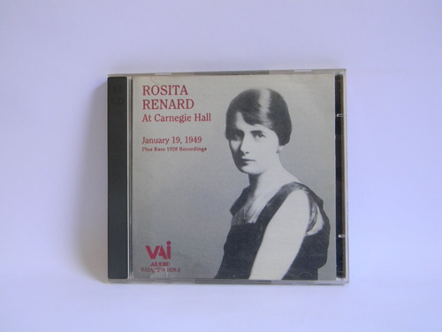 Rosita Renard At Carnegie Hall, January 19, 1949. 2cds 1993