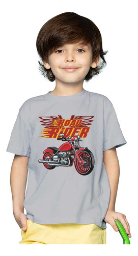 Motocicelta Roja Road Rider 674 Bagù Kids Polera Niño