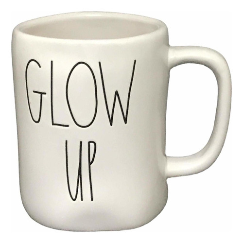 Rae Dunn By Magenta Ceramic Coffee Mugs/cup (glow Up Whit