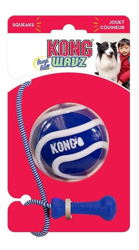 Kong Wavz Bunjiball Large Juguete Pelota Con Soga Perro-