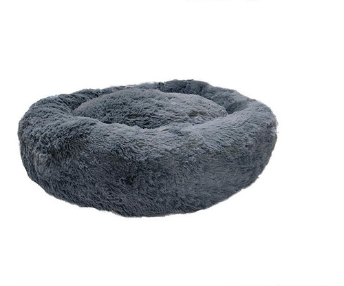 Cama Antiestrés Para Perro Chico 60cm Relajante Y Suave Color Gris Oxford