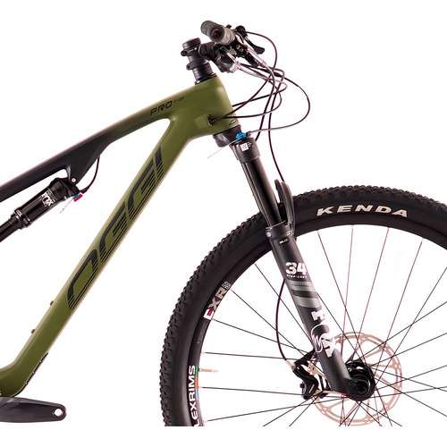 Bicicleta Oggi Full Cattura Pro Carbono - Sram Gx Cor Verde Tamanho Do Quadro 15.5