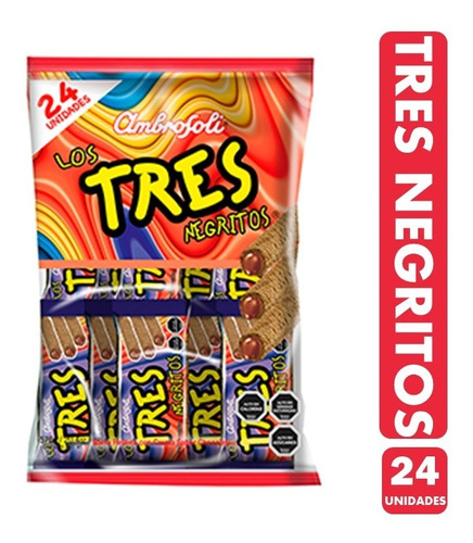 Galleta Los Tres Negritos Bolsa 24 Unidades 24 Gr