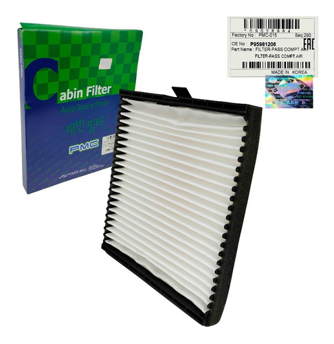 Imagen 2 de 5 de Filtro Aire Acondicionado Chevrolet Aveo Lt Original