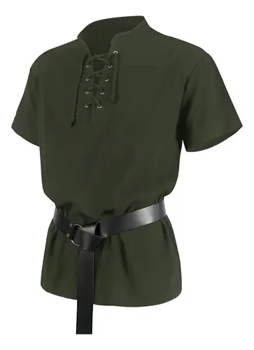 Camisa Medieval Gótica Renacentista Para Hombre De Estilo Nórdico Y Pirata, Camiseta Ligera Y Transpirable Para Carnaval, Halloween Y Cosplay