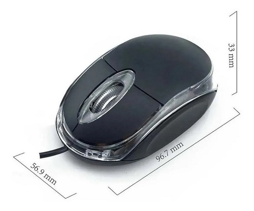 Imagem 8 de 9 de Kit Teclado E Mouse Basico Com Fio Usb