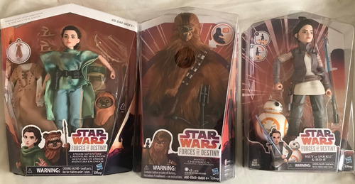 Star Wars Force Of Destiny Chewbacca Endor Leia Ewok Bb8 Rey