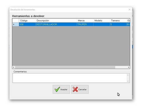 Software Salidas Herramientas Demo
