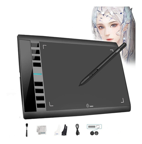 Tableta Grafica Ugee M708 10x6 Compatible Windows, Mac Y Mas