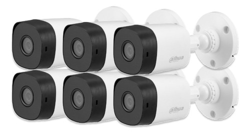 Pack X6 Camara 4-1 Bullet 2mp 2.8mm Ir Dahua Hac-b1a21p