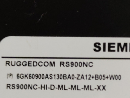 Switch Siemens 6gk6090-0as13-0ba0-z A12+b05 (Usado)