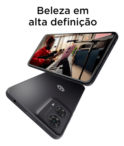 Smartphone Motorola Moto G24 - 128gb 8gb (4gb Ram+4gb Ram Boost) Ai Camera 50mp Night Vision - Grafite Grafite