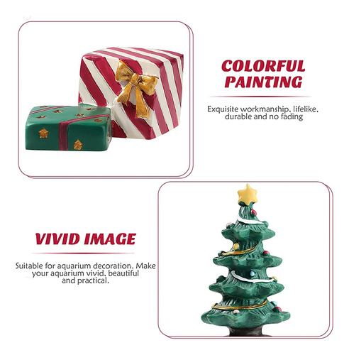 Caja De Regalo En Miniatura Para Decoración De Acuario De Na