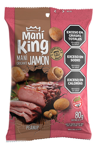 Mani Crocante Japones Sabor Jamon Mani King X 80g Sin Tacc