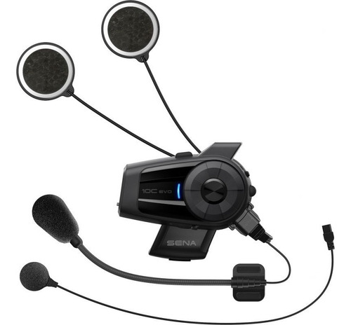 Imagen 3 de 3 de Intercomunicador Casco Moto Sena 10c Evo Con Cámara 4k