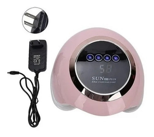 Imagen 3 de 4 de Lampara Profesional Led/uv Secado De Uñas 88w 2 En 1 H9 Plus