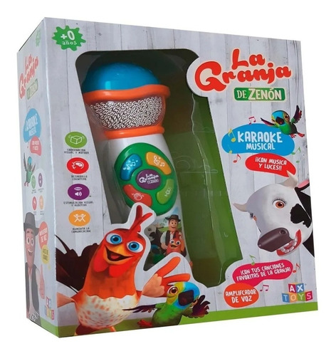 Microfono Karaoke Musical Granja Zenon Luces Babymovil