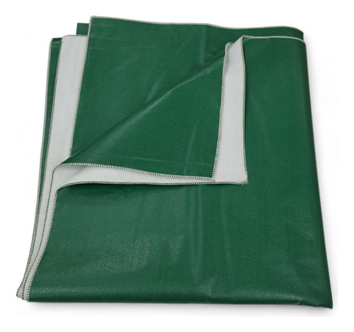 Mantel De Ecocuero Liso Impermeable 1,40 X 2,00 Mts Verde Militar Liso