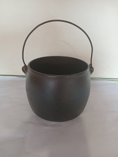 Antigo Caldeirão Ferro Fundido Uso/decoração!! Ferro Fundido (Usado)