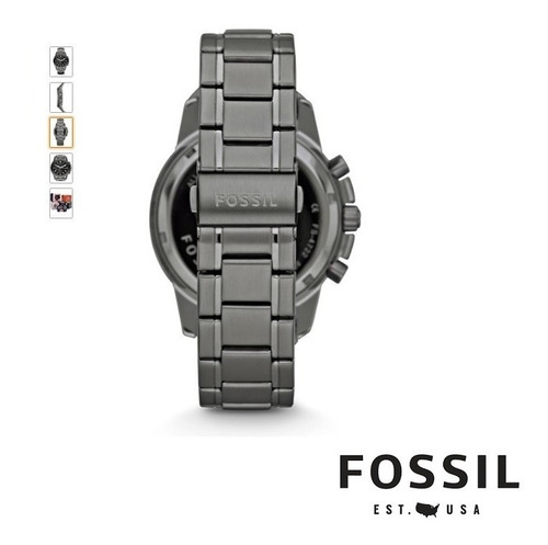 Reloj Hombre Fossil Dean Fs4721 Cronógrafo Acero Inoxidable