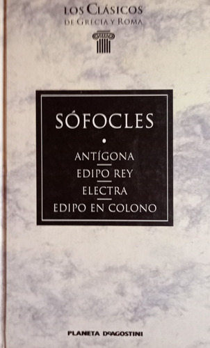 Libro Antígona Edipo Rey Electra Edipo En Colono Sófocles