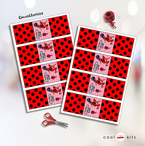 Kit Imprimible Ladybug Personalizado Cumpleaños Candybar