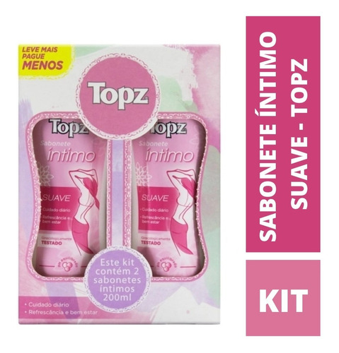 Imagem 1 de 1 de Kit 2 Sabonetes Liquido Feminino Suave Higiene Intima 