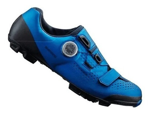 Imagem 2 de 5 de Sapatilha Shimano Mtb Xc5 Xc501 Azul C/ Sistema Boa E Velcro