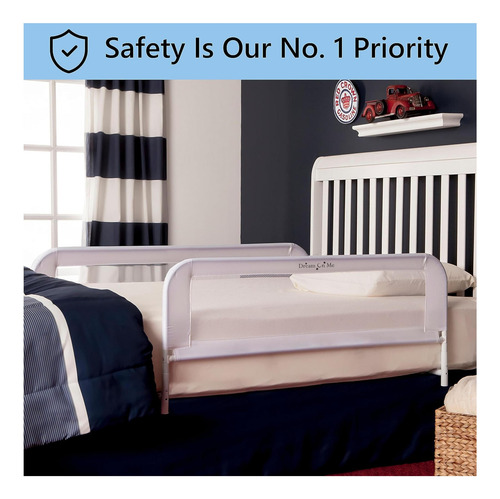Rarde De Cama De Malla Ajustable En Blanco, Dos Niveles De Y