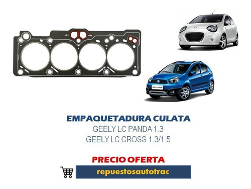 Empaquetadura Culata Geely Lc Panda 1.3 Y Cross 1.3/1.5