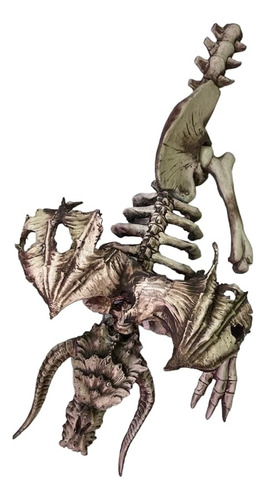 Adorno Acuario Resina Esqueleto Decoracion Dinosaurio Dragon