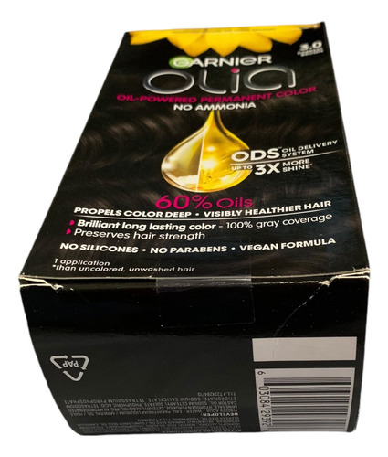 Tinte Garnier Olía Oil Powered Fórmula Vegana Sin Amoniaco
