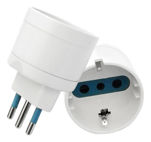 Adaptador Eléctrico Schuko 10a 250v 1500w Sec